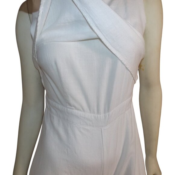 MVN The label Jumpsuit/Romper, 6/8, White Linen Blend,Layered, Gaucho Wide leg - Picture 3 of 12